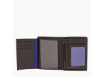 Le Tanneur Charles Portefeuille Moyen 2 Volets Cuir Grainé Noir Le Bleu
