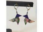 B.O. origami  cocotte violet-vert/argenté