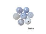 PERLES CALCÉDOINE BLEUE