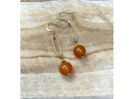 Boucles Irina cornaline