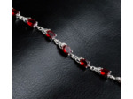 Bracelet rouge/argent