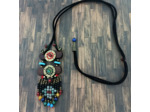 Sautoir bois & perles naturelles 1