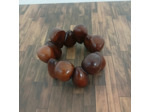 Bracelet Kim chocolat en ivoire végétal