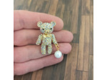 Broche ourson à la perle