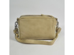 Mila Louise Mama W Sac Trotteur Cuir Tressé Pailleté Crème