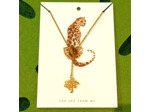 Tour de cou œil de tigre et arbre de vie