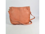Biba Gibbon Sac Besace Cuir Tressé Salmon