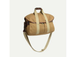 Bleu de Chauffe Sac Business Musette Coton et Cuir Camel Bm