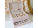 Maison Scarlett Denise Boîte A Bijoux En Moumoute Teddy Rose