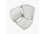 Bouton métal fantaisie blanc 23 mm