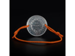 Bracelet cordon et pièce 10 francs