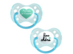 Sucettes Symetriques En Silicone Avec Anneau Collection Papa Maman 0 à 6 Mois Dodie
