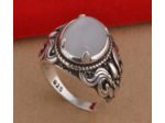 Bague en argent pierre de lune