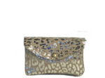 Farfouillette Porte-Monnaie Léopard Brillant Taupe