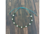 Bracelet Miyuki + perles d'eau douce vert/doré