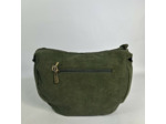 Farfouillette Velours Sac Porté Epaule En Velours Kaki