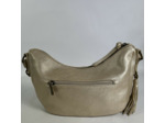 Farfouillette Grand Sac Banane Similicuir Grainé Doré