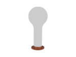 Socle aimanté - Ocre rouge