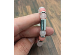 Bracelet message "Love" Quartz rose/Rodochrosite