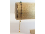 Bracelet doré/turquoise