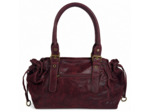 Farfouillette Sac Shopping Effet Brillant Prune