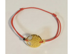 Bracelet élastique doré arbre de vie