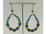 B.O. turquoise, jade bleu/doré