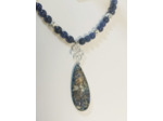 Parure bleu-argent lapis lazuli