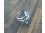 Bague tendance en argent 925 motif serpent