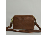 Mila Louise Mama T Sac Trotteur Cuir irisé et mouton Cognac