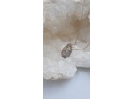 Collier opale de feu avec matrice plaqué or olpa673