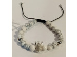 Howlite couronne réglable