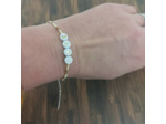 Bracelet Miyuki "LOVE" blanc-beige