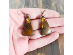 Boucles d'oreilles Calista triangle en ivoire végétal