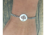 Bracelet- chaîne arbre de vie en acier inox