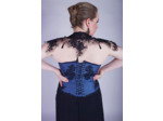 Corset bleu avec dentelle