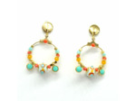 Boucles d'oreilles Aqua Coral