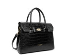 Lancaster Exotic Croco Petit Sac Cabas 524-85 Noir