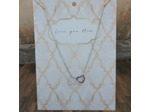 Collier en acier inoxydable 316L cœur à cœur