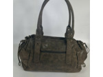 Farfouillette Sac Shopping Effet Brillant Taupe