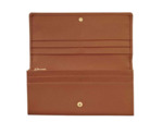 Longchamp Le Foulonné Portefeuille Long A Rabat Caramel