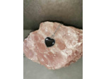 Collier metal coeur Onyx