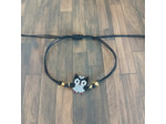 Bracelet Miyuki hibou noir/gris