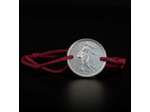 Bracelet cordon et pièce 5 francs