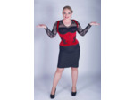 Corset bretelle velours et cristaux swarovski