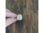 Bague pièces de monnaie en acier inoxydable doré ou argenté