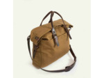 Bleu de Chauffe Sac Business Remix Cuir Et Toile Camel bm