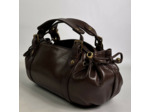 Gérard Darel Le 12 Heures Mini Sac A Main En Cuir Effet Froissé Marron