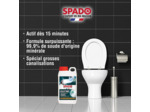 SPADO Déboucheur WC Microbilles Canalisations Action Rapide Débouche les Canalisations Rapidement Blanchit Débouche, 1kg