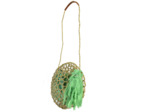 Virginie Darling Seaside Panier Rond Naturel Menthe